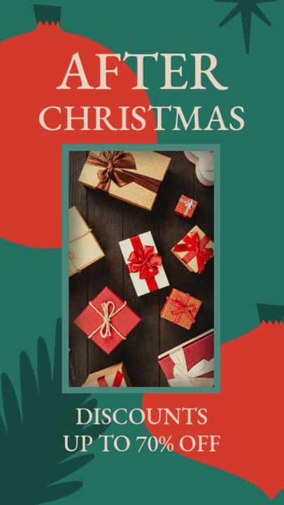 Instagram Story Design Generator to Announce After Christmas Deals 