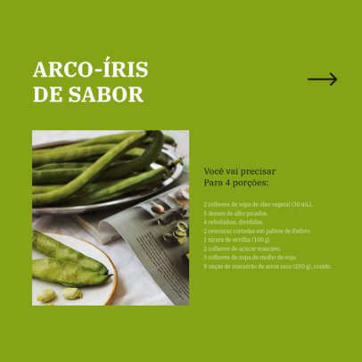 Instagram Post Design Maker to Share Recipes on a Carousel