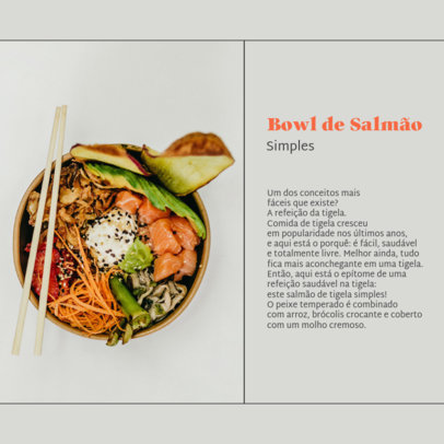 Instagram Post Generator Featuring a Healthy Recipe