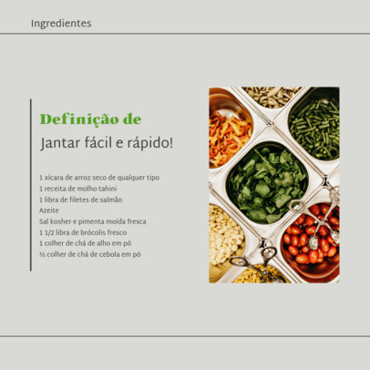Cooking-Themed Instagram Post Maker for Healthy Recipes