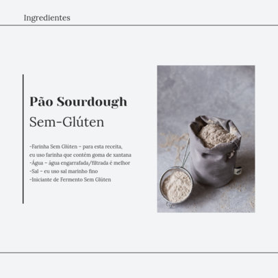 Instagram Post Design Maker for a Bread Recipe