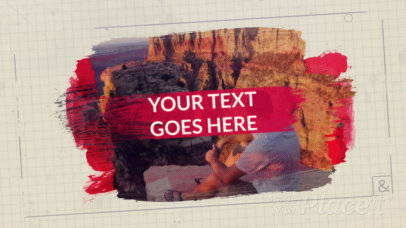 Slideshow Video Creator with Animated Paint Brush Strokes