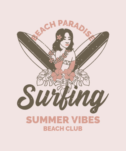 T-Shirt Design Creator Featuring a Vintage Hawaiian Graphic 4218b