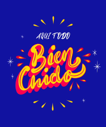 Hispanic Quote T-Shirt Design Creator with Vintage Typography