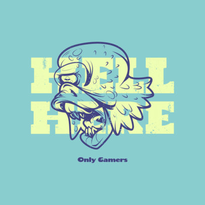 Logo Maker for a Streetwear Brand Featuring a Scary Cryptid