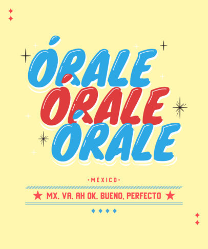T-Shirt Design Maker Featuring a Quote in a Traditional Mexican Lettering Style