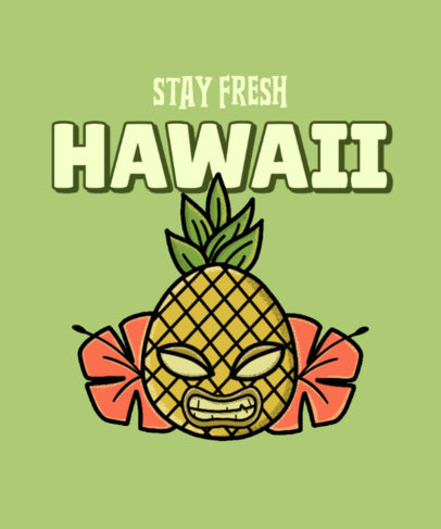 Hawaiian-Themed T-Shirt Design Generator for Travelers