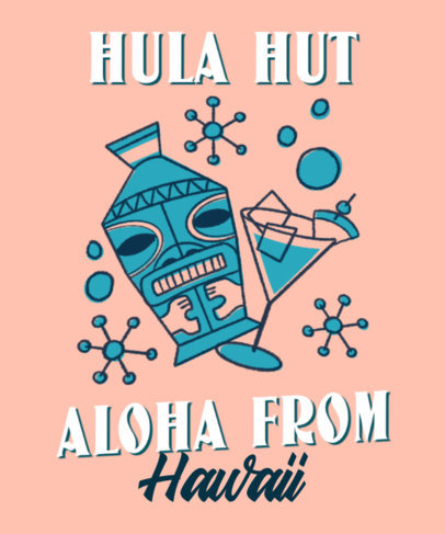 Vintage-Style T-Shirt Design Maker for a Hawaiian Luau 4220f