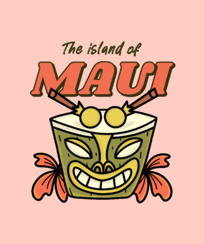 Travel T-Shirt Design Maker with a Hawaiian Theme