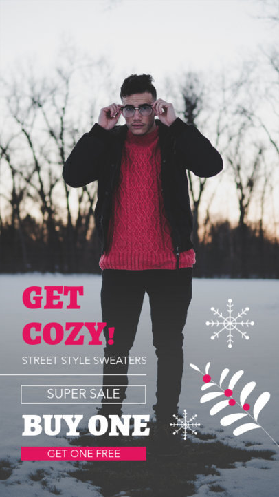 Instagram Story Design Creator With Special Christmas Discounts