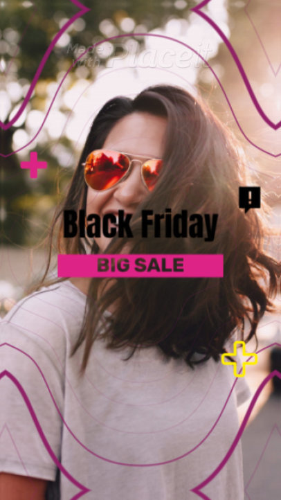 Dynamic Instagram Story Video Creator for a Black Friday Sale