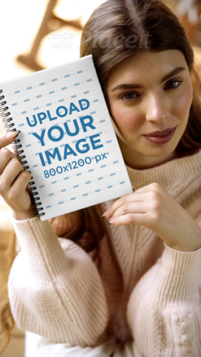 Cottagecore-Inspired Video of a Woman Holding a Notebook