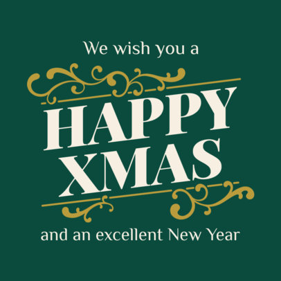 Instagram Post Design Generator Featuring a Xmas Theme