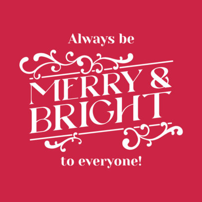 Instagram Post Design Creator With a Christmas-Themed Message