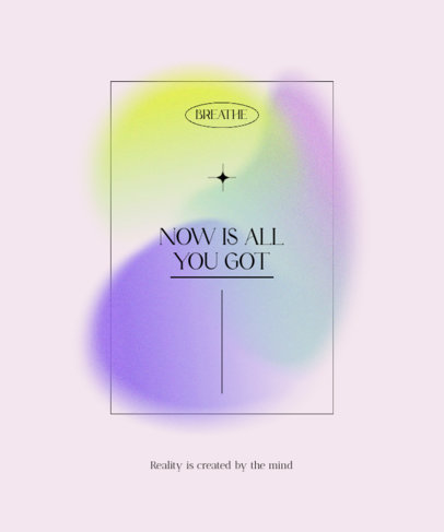 Quote T-Shirt Design Creator with a Relaxing Abstract Graphic 4230b