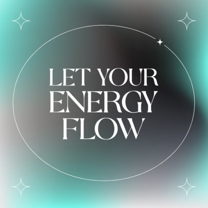 Instagram Post Maker With an Inspiring Message and a Gradient Background 4231g