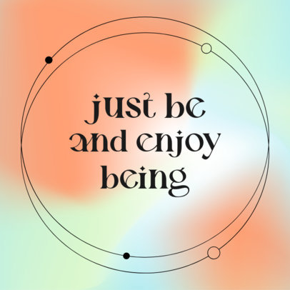 Instagram Post Template Featuring a Motivational Quote and Modern Fonts