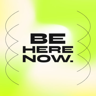 Instagram Post Generator Featuring a Bold Typeface and a Quote 4231e