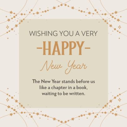 Instagram Post Maker With a Happy New Year Message 