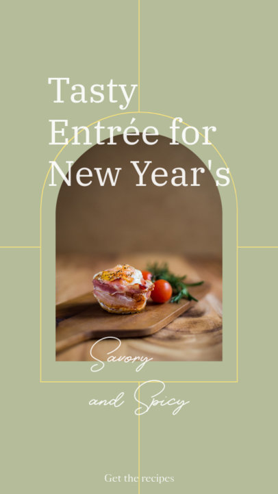 Instagram Story Creator for New Year's Eve Entree Recipes 4237c