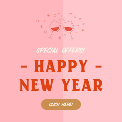 New Year's Eve-Themed Ad Banner Generator for a Special Offer