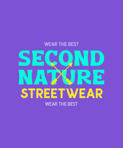 T-Shirt Design Maker with Customizable Text in Cool Typography