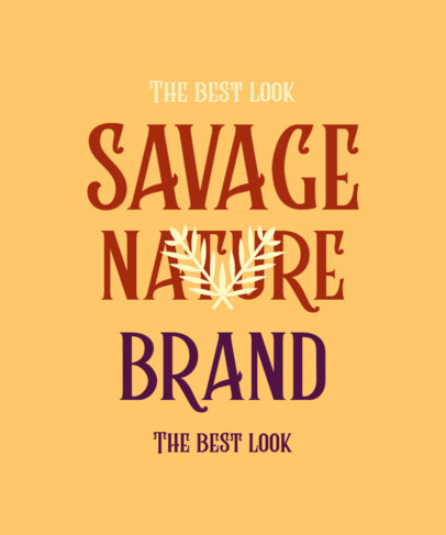 T-Shirt Design Generator with a Simple Graphic over Modern Typography