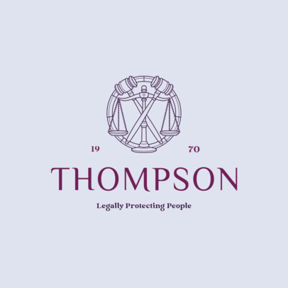 Logo Maker for a Legal Company With a Balance Icon