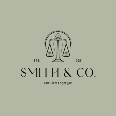 Logo Generator for a Law Company Featuring a Balance Icon