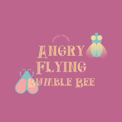 Logo Template for an Ethical Clothing Brand Featuring a Unique Typeface