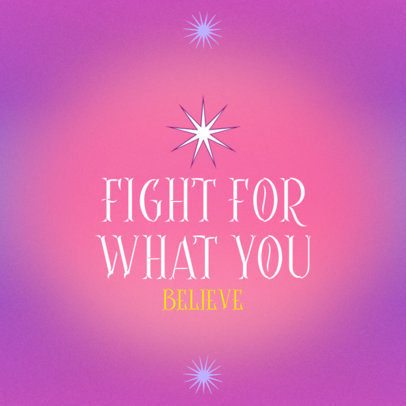 Quote Instagram Post Design Maker With a Gradient Background