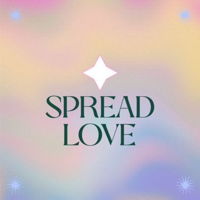 Instagram Post Design Generator Featuring a Quote Against a Gradient Background