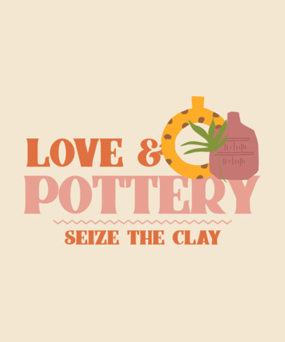 T-Shirt Design Maker With a Pottery Theme