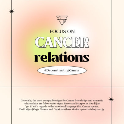 Instagram Post Generator with an Astrology Theme and Gradient Colors