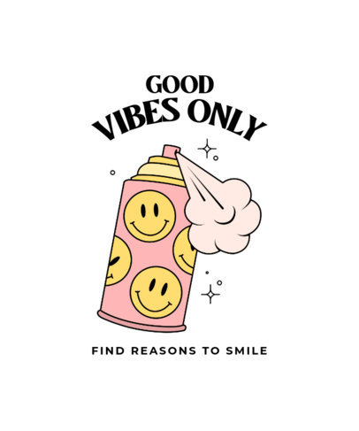 Fun T-Shirt Design Template with a Self-Love Theme