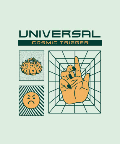 Streetwear-Styled T-Shirt Design Generator Featuring a Hand Icon