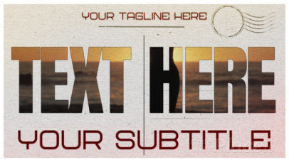 Slideshow Video Maker with a Postcard Theme for a Traveler