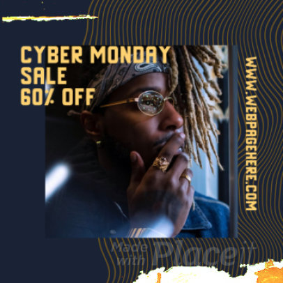 Instagram Post Video Creator for an Apparel Cyber Monday Sale