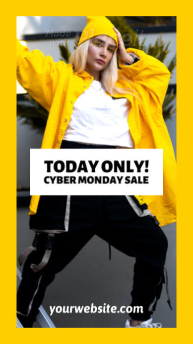 Instagram Story Video Template Featuring a Streetwear Brand Ad