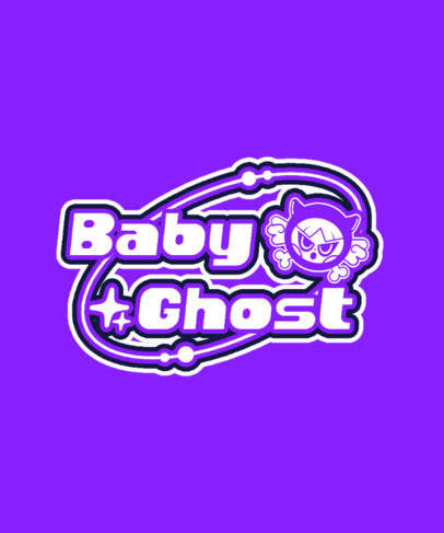 T-Shirt Design Template Featuring a Y2K Aesthetic