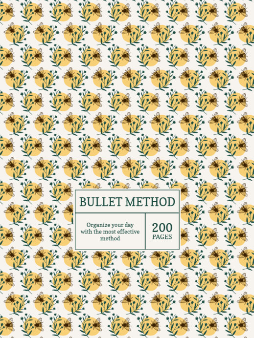 Placeit - Patterned Notebook Cover Design Template With Flowers