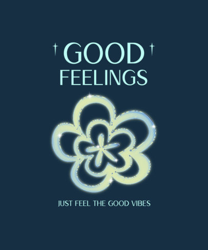 T-Shirt Design Generator with a Positive Quote and a Chromatic Graphic 4263c