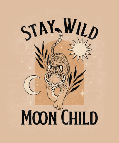 Quote T-Shirt Design Generator with a Boho Style