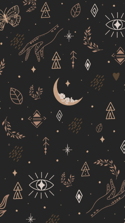 Instagram Story Highlight Cover Design Maker Featuring a Boho Aesthetic 