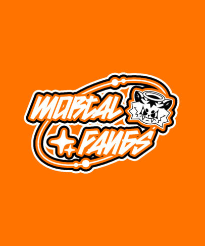 Retro T-Shirt Design Template Featuring a Year-2000 Aesthetic