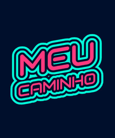 T-Shirt Design Creator with a Futuristic Typography