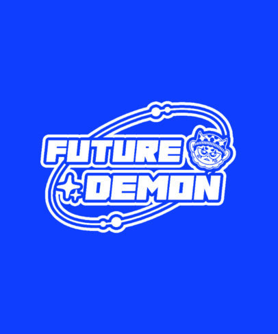 T-Shirt Design Generator Featuring a Retro Style With 00s Graphics