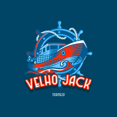 Fishing Logo Generator With a Ship Graphic