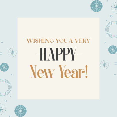 Instagram Post Design Maker With a Happy New Year Quote