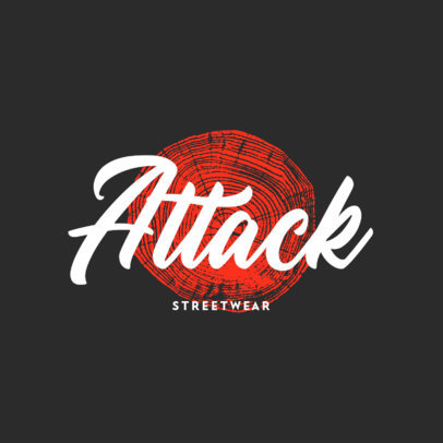 Streetwear Brand Logo Template with a Minimalist Style